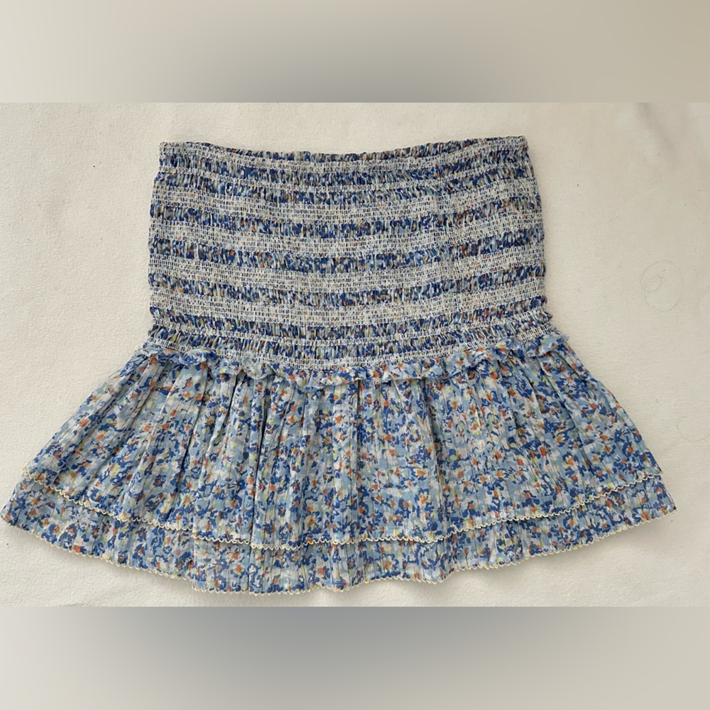 poupette st barths blue mini skirt size m